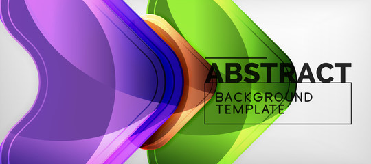 Shiny glossy arrows background, clean modern geometric design, futuristic composition