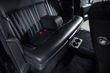 Obraz na płótnie Canvas Passenger seats of limousine car