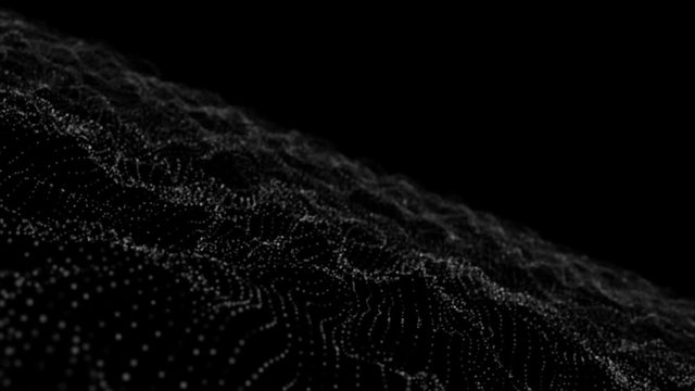 Black and white motion graphic background. This background has a technological feel to it.