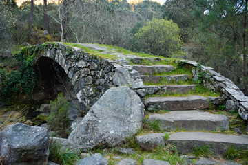 Fototapeta na wymiar Puente Romano. Galicia