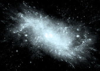 Fototapeta premium galaxy in a free space