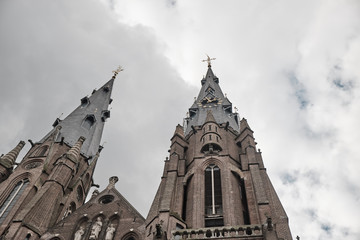 Fototapeta na wymiar church cathedral in Eindoven Netherlands .