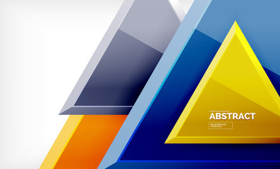 Tech futuristic geometric 3d shapes, minimal abstract background