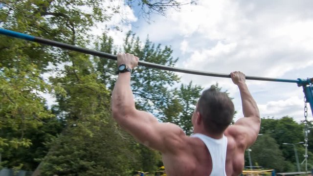 Pull Up Bars at Outdoor