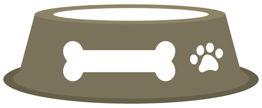 a dog or cat bowl to put food in