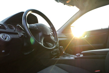 behind the wheel