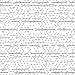 Fototapeta premium Seamless background for your designs. Modern vector ornament. Geometric abstract black and white pattern