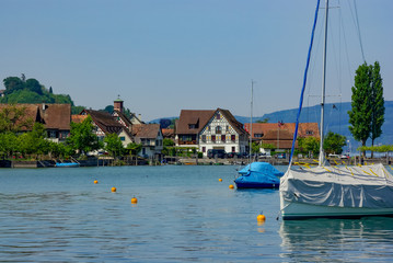 Fototapeta na wymiar Ermatingen, Thurgau, Switzerland