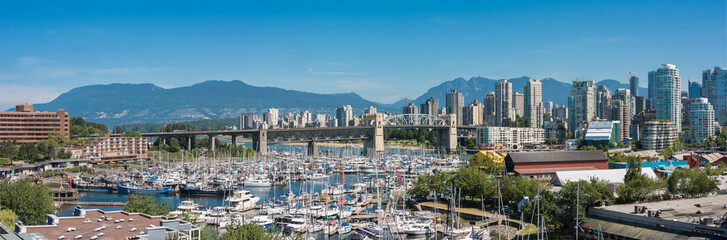 Obraz premium Vancouver Skyline Looking North West