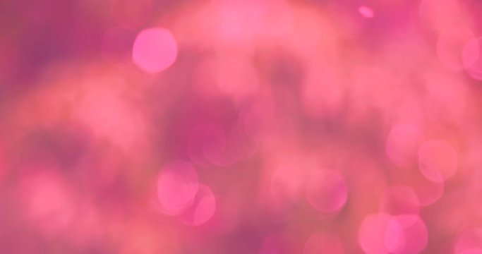 Defocused, blurred bokeh and abstract blurred pink light element for cover decoration background. Royalty high-quality free stock video footage of colorful light, glowing backdrop overlay for design