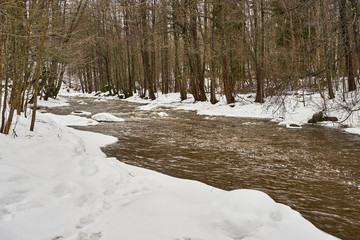 Streaming water in sprintime