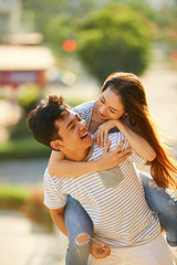 Fototapeta premium Happy couple in love