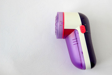 fabric shaver on white background