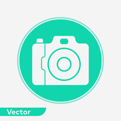Camera vector icon sign symbol