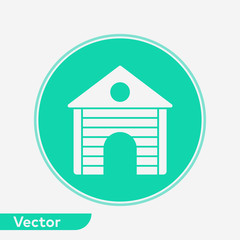 Cabin vector icon sign symbol