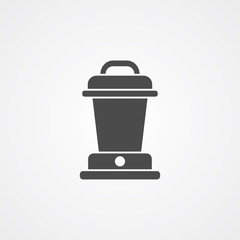 Camp lantern vector icon sign symbol