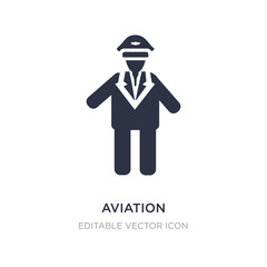 aviation icon on white background. Simple element illustration from People concept.