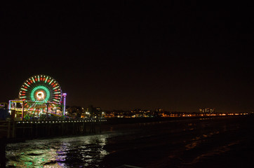 Pier with rides
