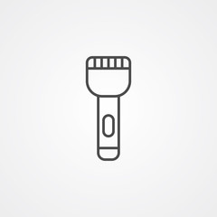 Flashlight vector icon sign symbol