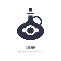 cider icon on white background. Simple element illustration from Food and restaurant concept.