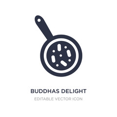 buddhas delight icon on white background. Simple element illustration from Food and restaurant concept.