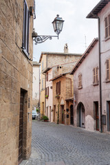 Street of the city Orvieto, Italy, Umbria. 