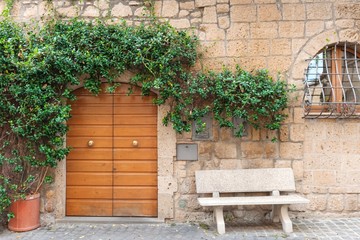Street of the city Orvieto, Italy, Umbria. 