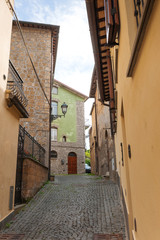 Street of the city Orvieto, Italy, Umbria. 