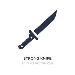 strong knife icon on white background. Simple element illustration from General concept.