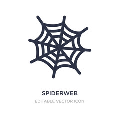 spiderweb icon on white background. Simple element illustration from General concept.