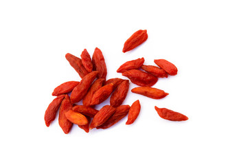 Goji berry isolated on white background