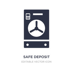 safe deposit icon on white background. Simple element illustration from General concept.
