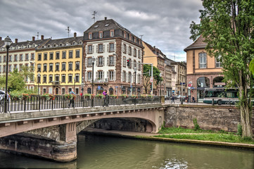 bridge over ill in strasbourg france