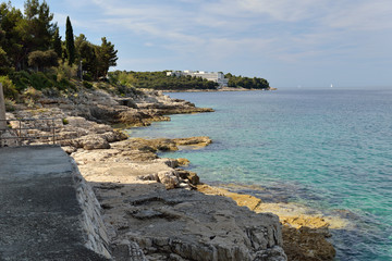 Verudela bay near Pula, Croatia