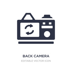 back camera icon on white background. Simple element illustration from General concept.