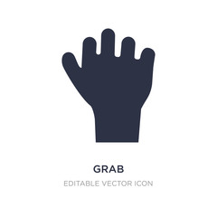 grab icon on white background. Simple element illustration from Guestures concept.