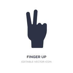 finger up icon on white background. Simple element illustration from Guestures concept.