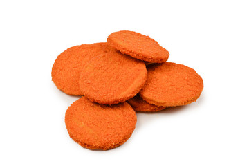 Fish burger isolated on white background.