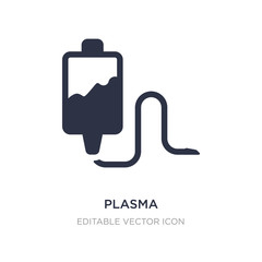 plasma icon on white background. Simple element illustration from Medical concept.