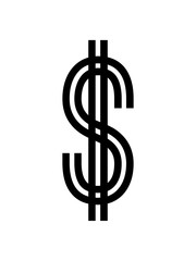 usa dollar symbol zeichen geld reich millionär reichtum sparen währung verdienen finanzstark stinkreich profit logo design gangster rapper
