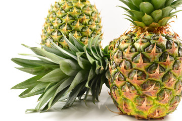 Pineapple isolated on white.