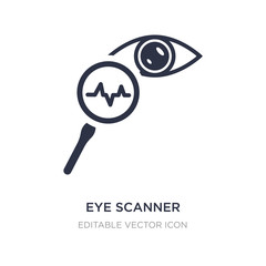 eye scanner medical icon on white background. Simple element illustration from Medical concept.