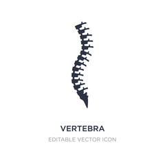 vertebra icon on white background. Simple element illustration from Medical concept.