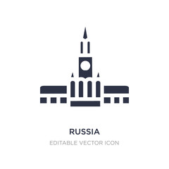 russia icon on white background. Simple element illustration from Monuments concept.