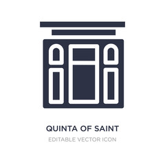 quinta of saint peter of alexandria icon on white background. Simple element illustration from Monuments concept.