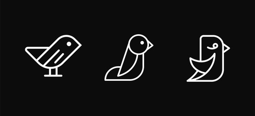 Bird logo design template vector illustration