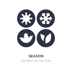 season icon on white background. Simple element illustration from Nature concept.