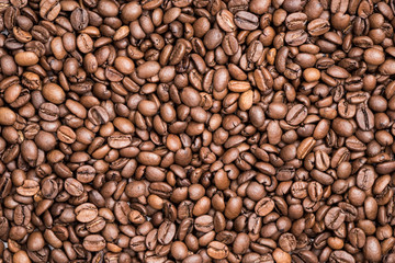 Texture of freshly roasted coffee beans texture