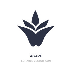 agave icon on white background. Simple element illustration from Nature concept.
