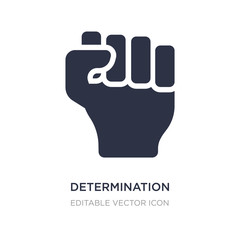 determination icon on white background. Simple element illustration from Nature concept.